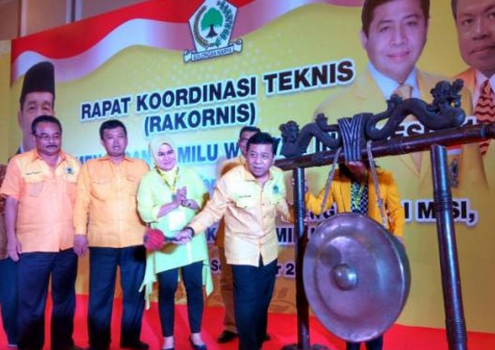 Gelar Rapat Koordinasi Teknis, Golkar Targetkan Suara Sebanyak 120 Kursi