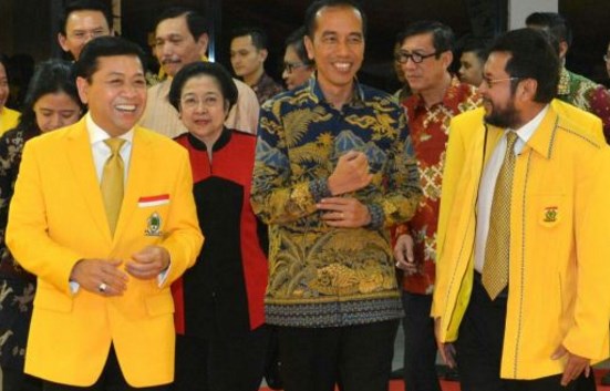 Jokowi dan Megawati Hadiri Penutupan Rapimnas Partai Golkar