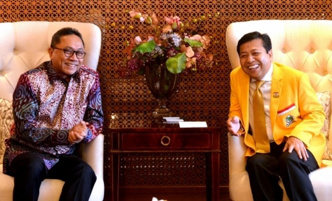 Pertemuan Zulkifli Hasan Dengan Setya Novanto di Kantor DPP Golkar