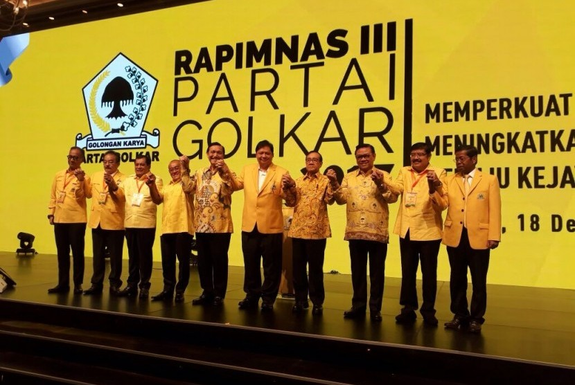 Golkar Bahas Pengesahan Hasil Pleno dan Dukungan untuk Jokowi di Pilpres 2019 Di Rapimnas